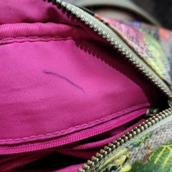 OILILY Boho Tropical Floral Print Satin Crossbody Bag - Picture 8 of 8